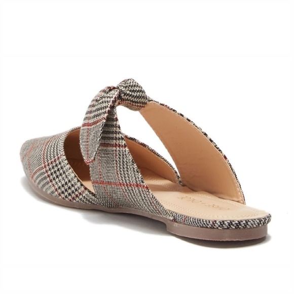 Tan Plaid Mule - Picture 4 of 5